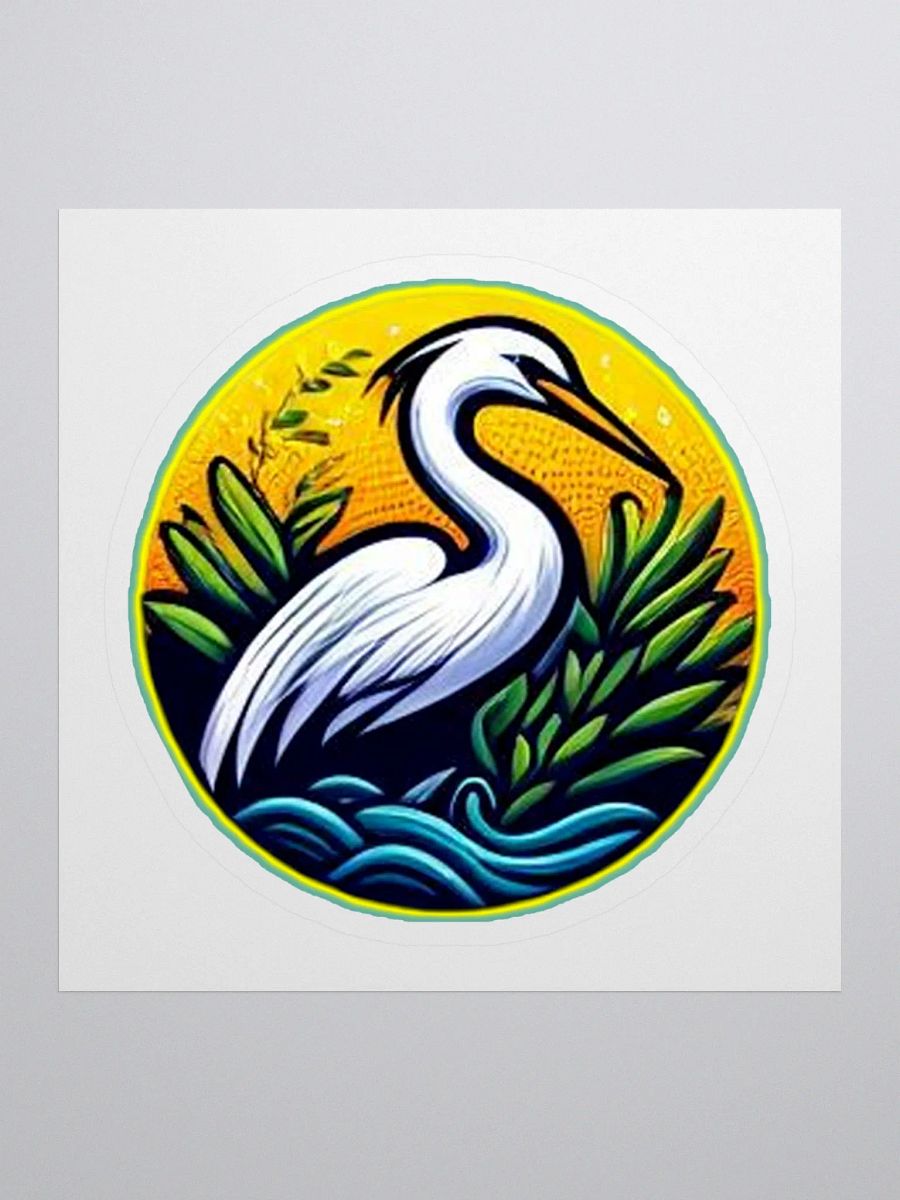 Ethereal Heron Kiss Cut Stickers product image (1)
