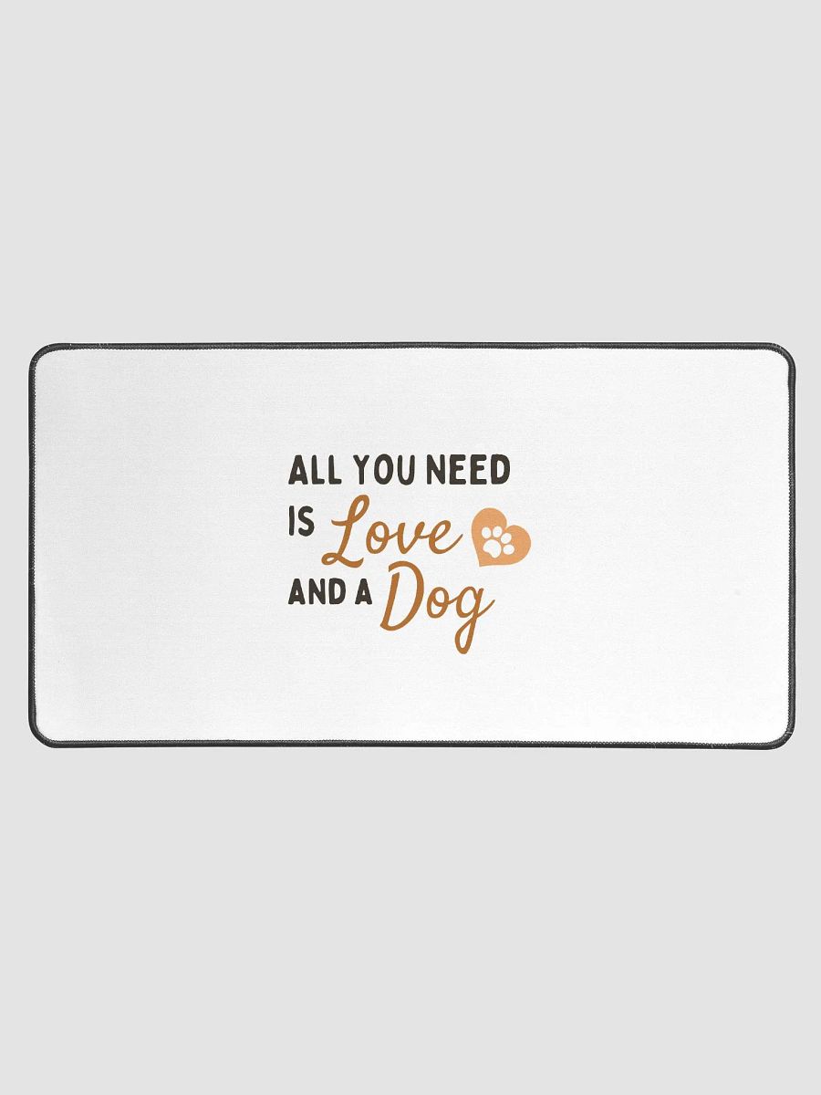 Love and a Dog Desk Mat product image (1)