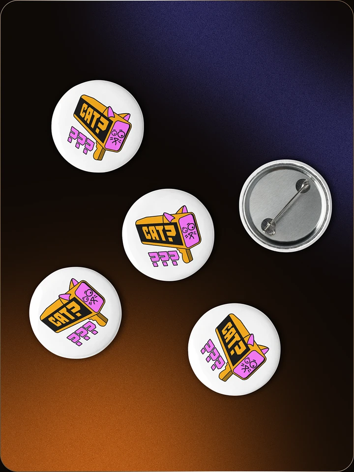 Cat Not Sure? Catscan Pin Button Set (5x) product image (1)