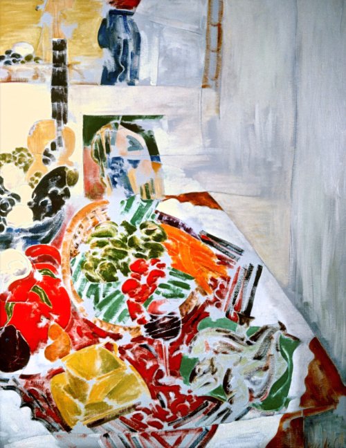 Still Life with Fish #1 (1985) on canvas (30" x 40") product image (1)