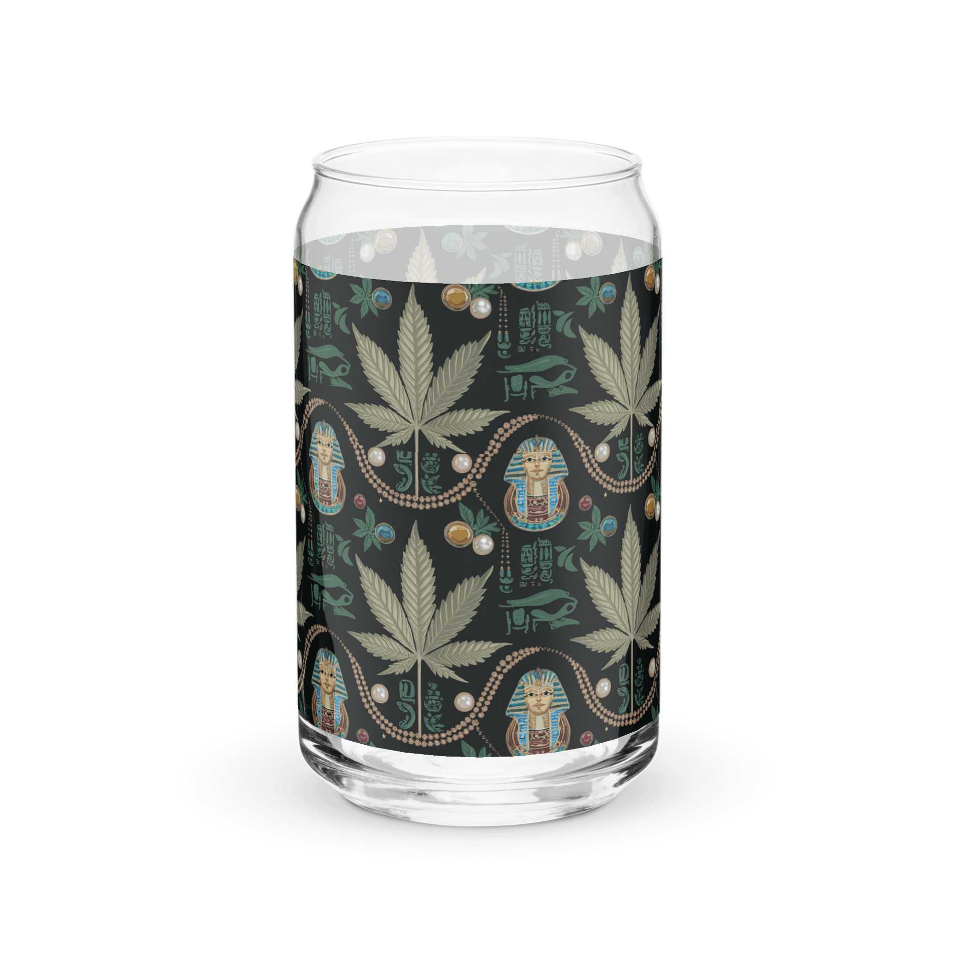 Cannabis - Pharaoh's Pride - Design | 16oz Can-Shaped Glass product image (3)