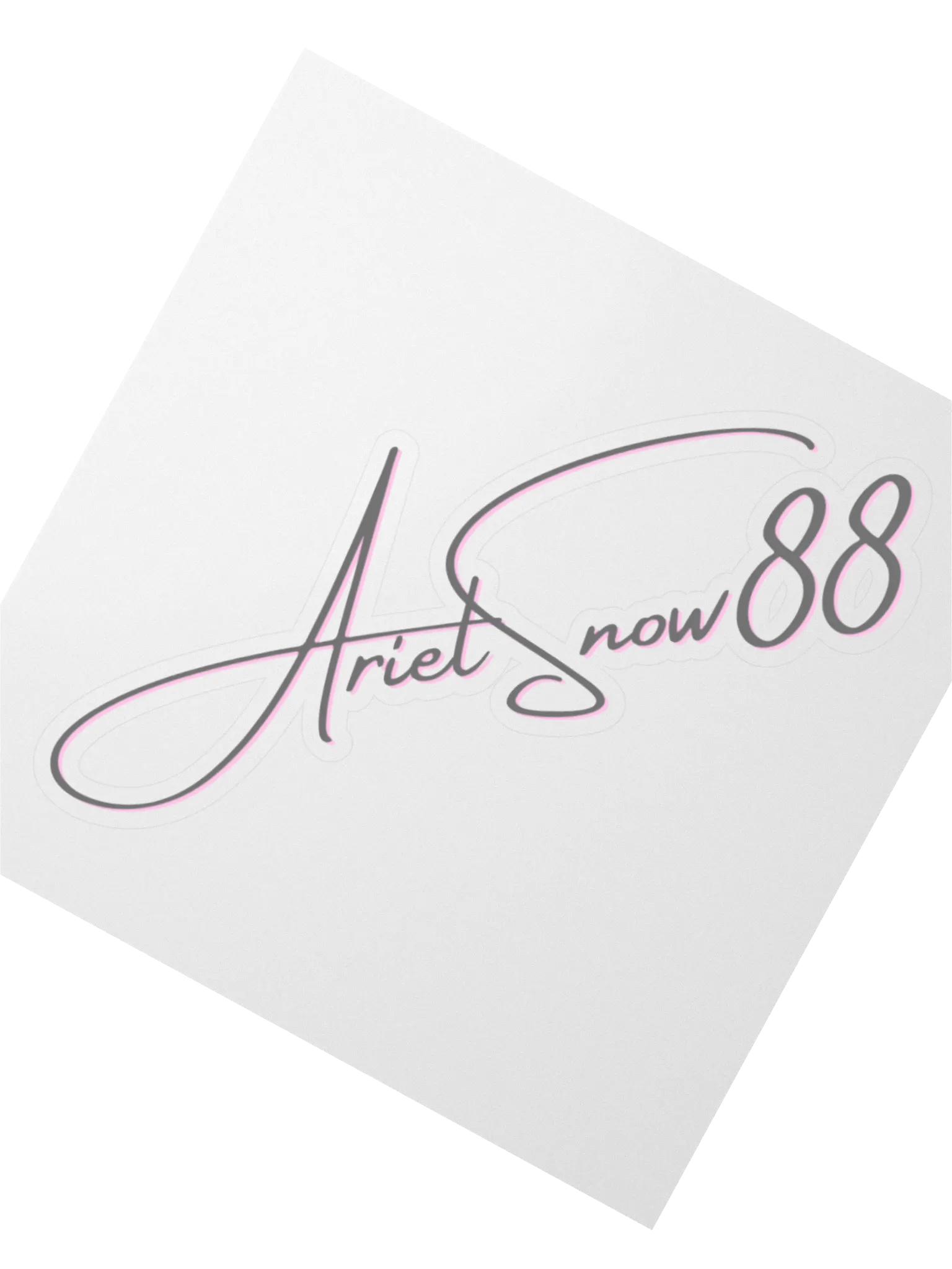 Pink Name Sticker product image (2)