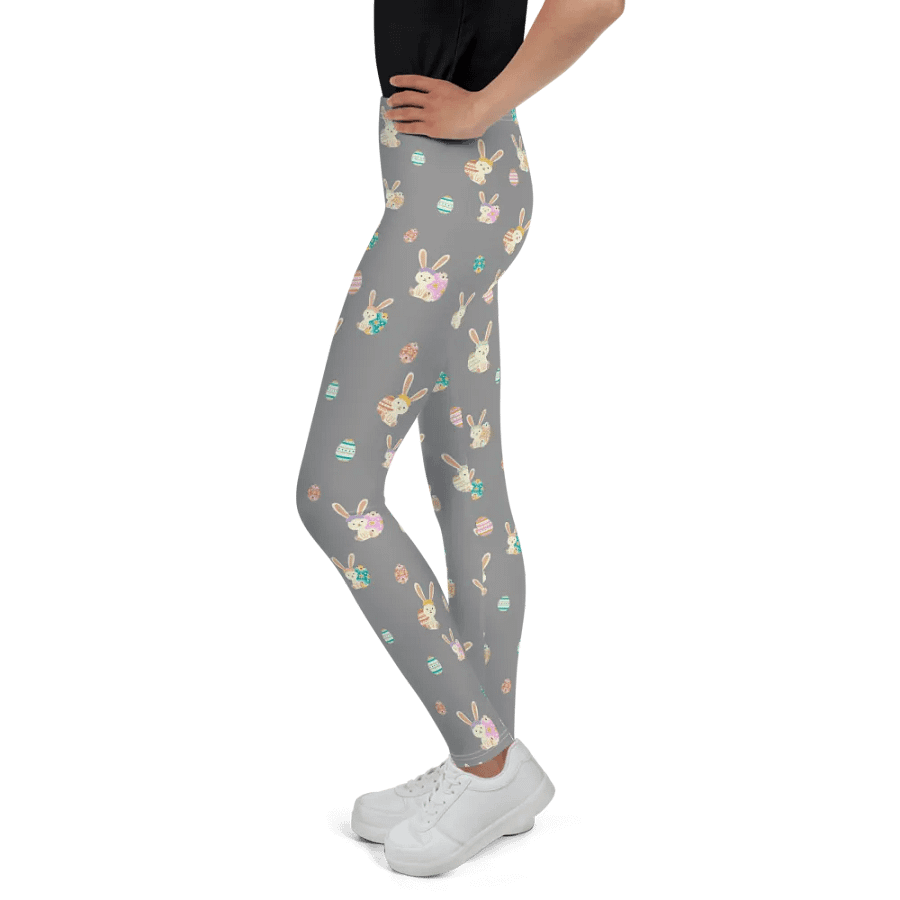 Easter Bunny Eggs All Over Print Youth Leggings product image (4)