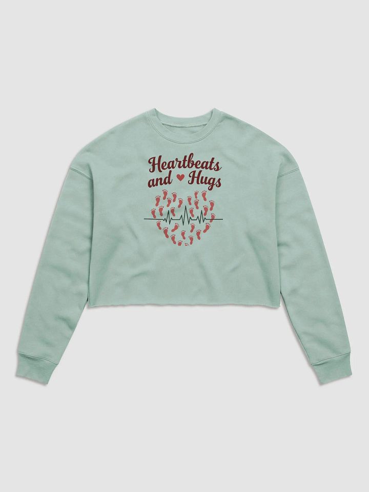 Heartbeat and Hugs Crop Sweatshirt product image (1)