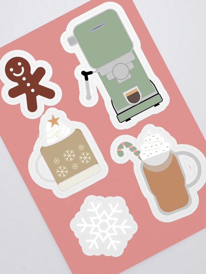 Christmas Coffee Sticker Sheet product image (1)