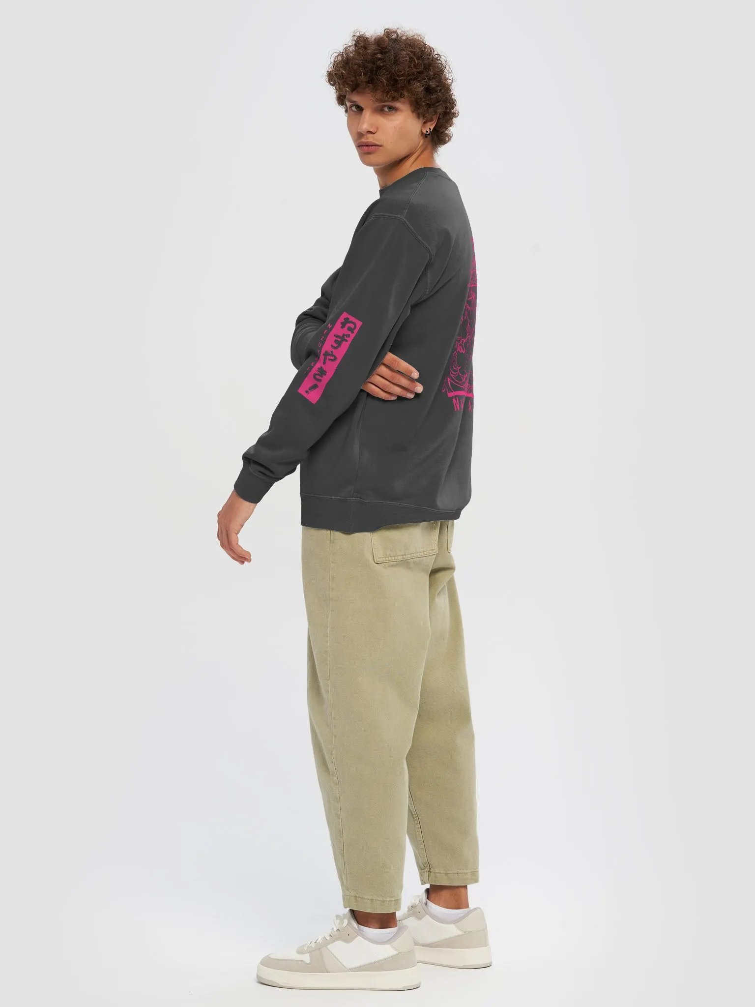 Mischievous Nezuyaki Midweight Sweatshirt (Pink) product image (6)