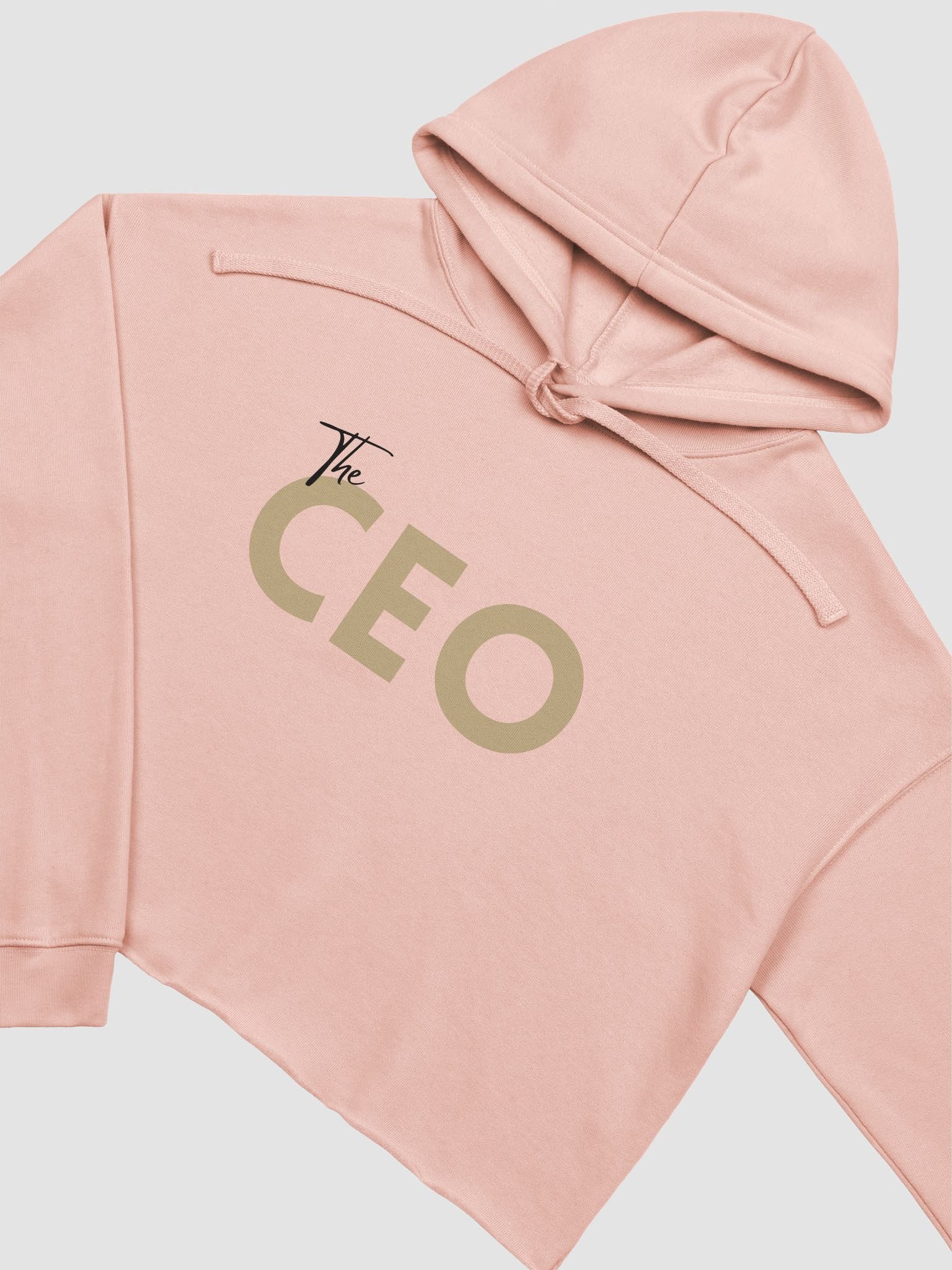 The CEO Cropped Hoodie - Peach product image (3)