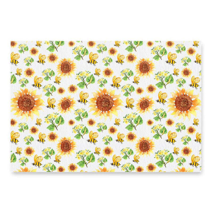 White Sunflower Gift Wrap product image (2)