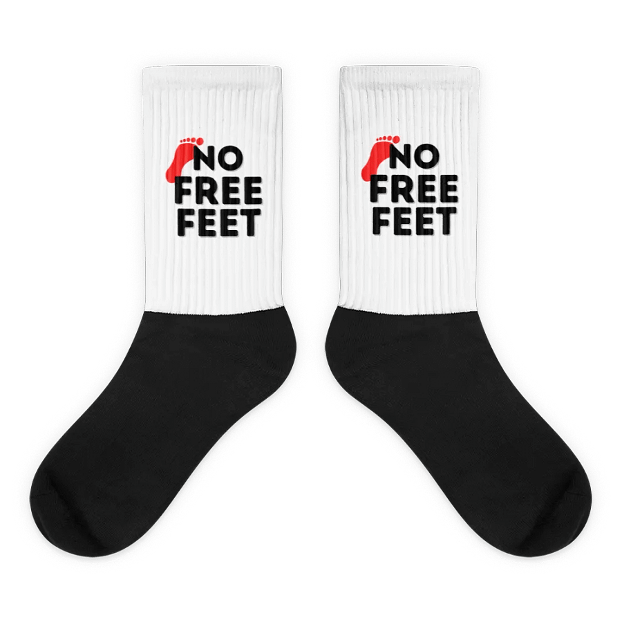 No Free Feet Socks (Black / Red) product image (1)