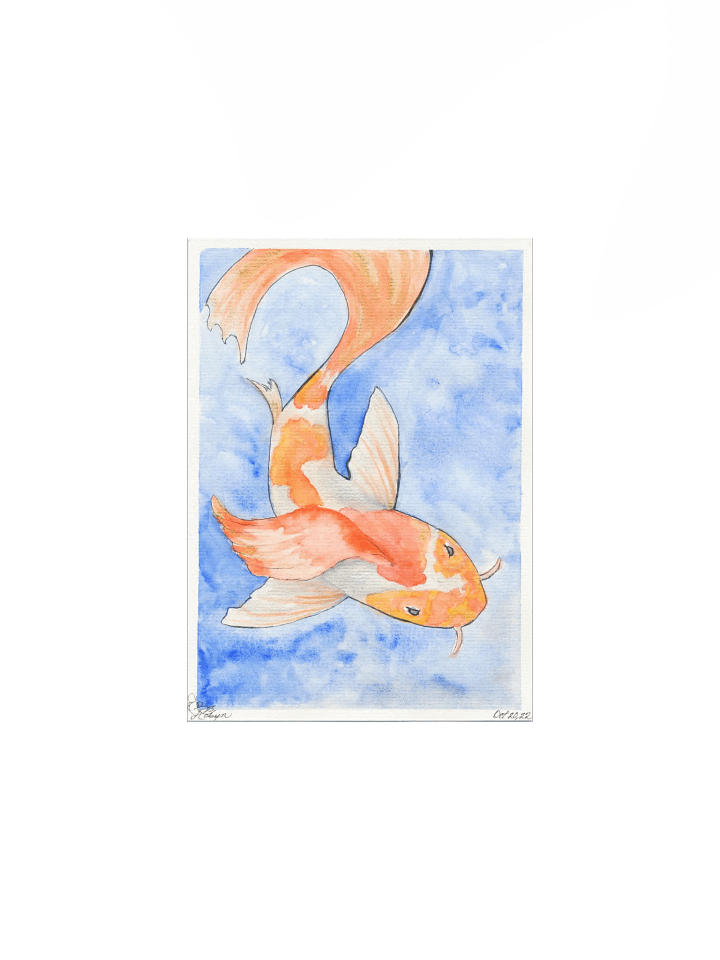 Golden Koi Print product image (2)