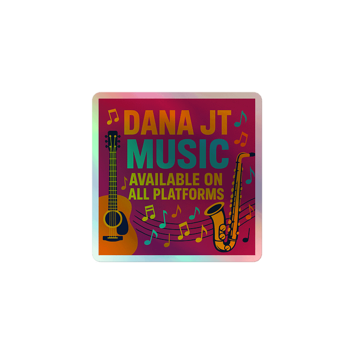 DANA JT Music Holographic Sticker Sheet product image (1)