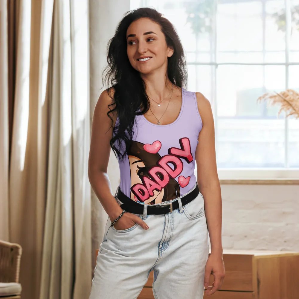 Daddy Emote All-Over Print Women's Tank Top product image (8)