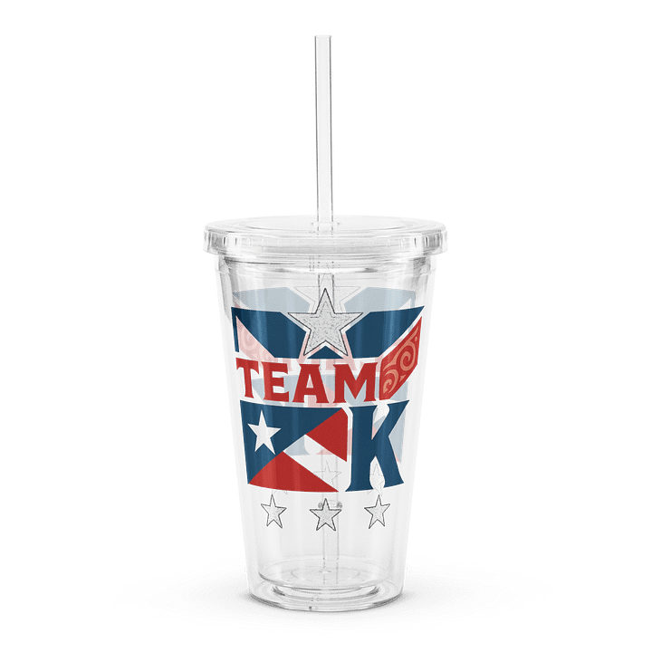 Team K Puerto Rico Clear Plastic Tumbler product image (1)