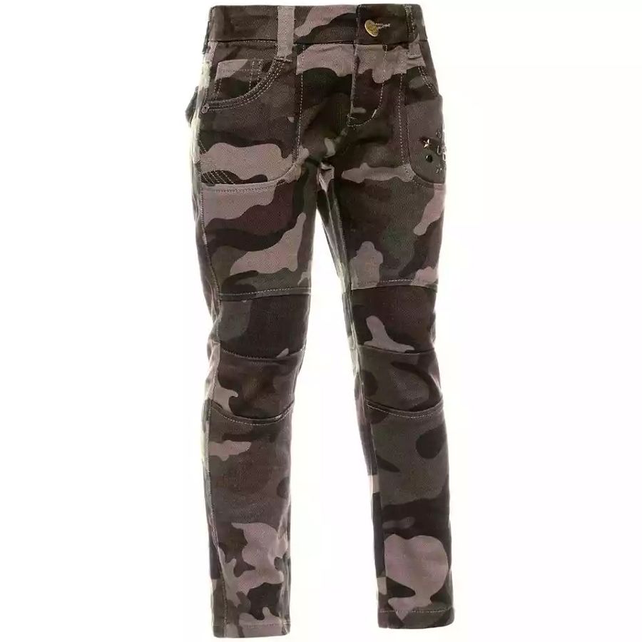 Girls jeans pants stretch casual pants studded pants black blue sale product image (3)