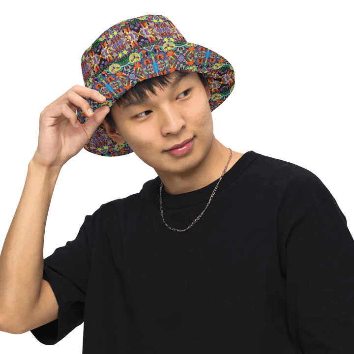 Abstract Doodle Art Animals Unisex Bucket Hat product image (1)
