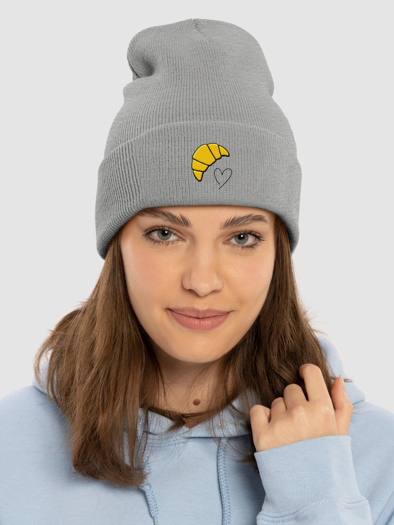Golden Croissant Cuffed Beanie product image (3)