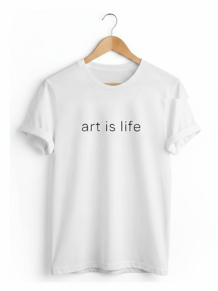 Art Is Life Unisex T-Shirt - White product image (1)
