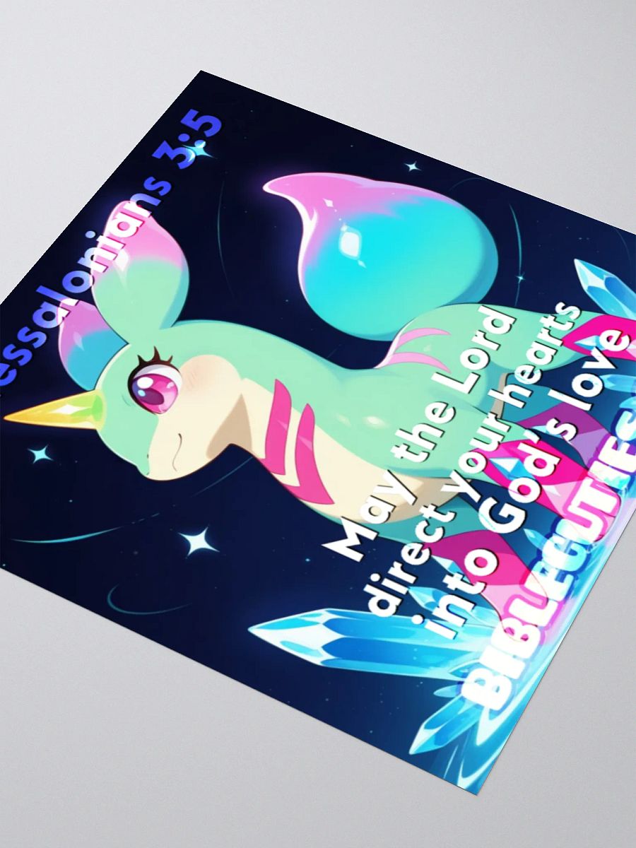 Bible Cuties Fey - May the Lord direct your hearts into God's love Sticker product image (5)