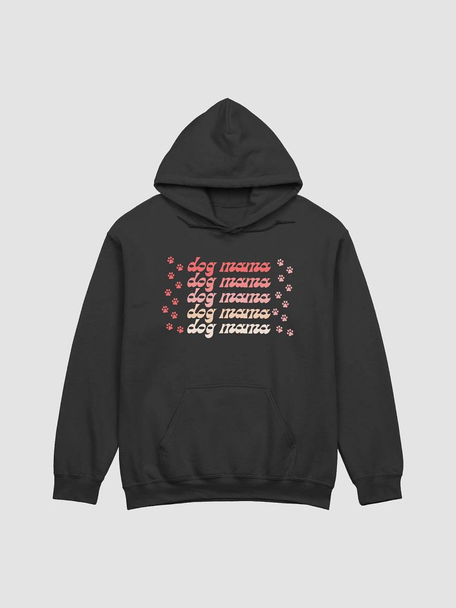 Dog Mama Groovy Script Repeated Pinks with Paws Hoodie product image (2)