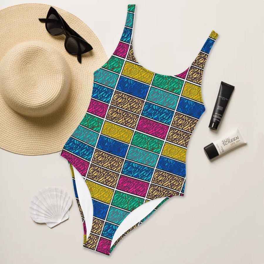 Bloom with Confidence: Floral Block One-Piece Swimsuit product image (7)
