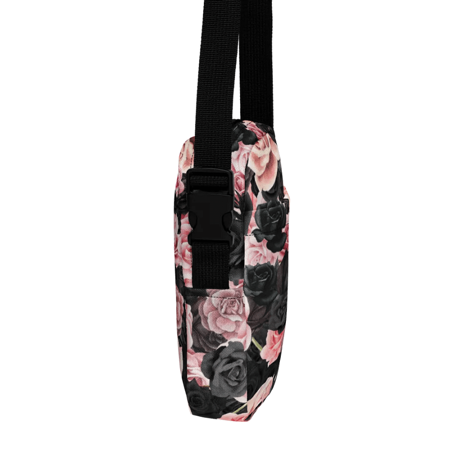 Black and Pink Rose Crossover Bag product image (3)