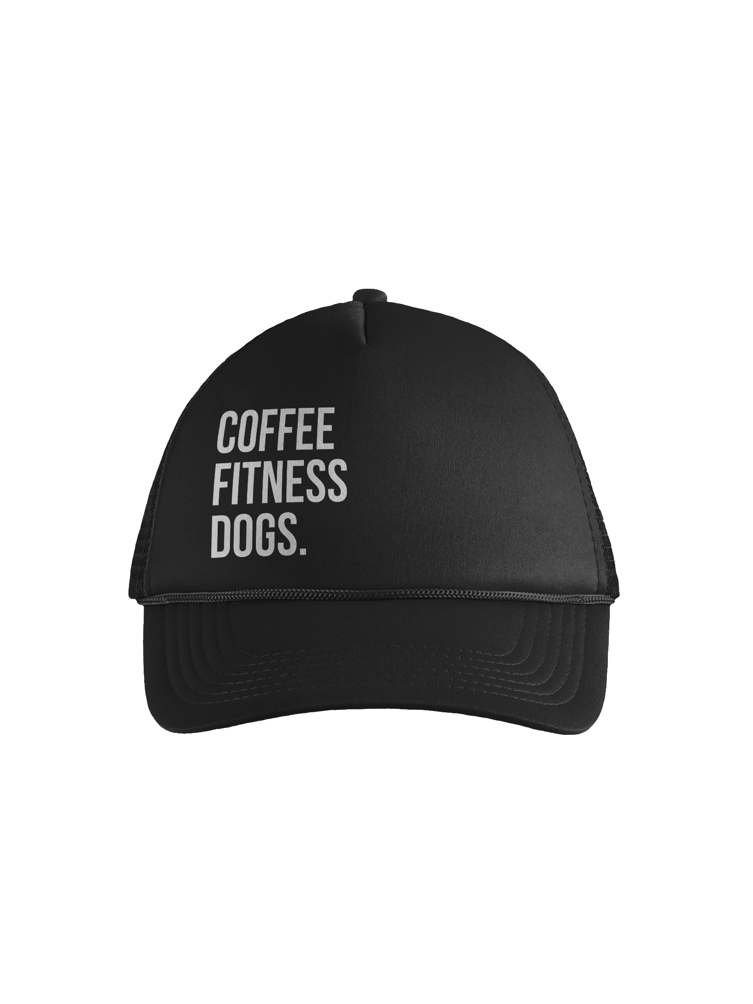 Coffee Fitness Dogs Foam Trucker Hat product image (2)
