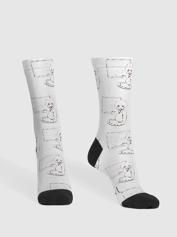 Boob Ross Socks (B+W) product image (2)