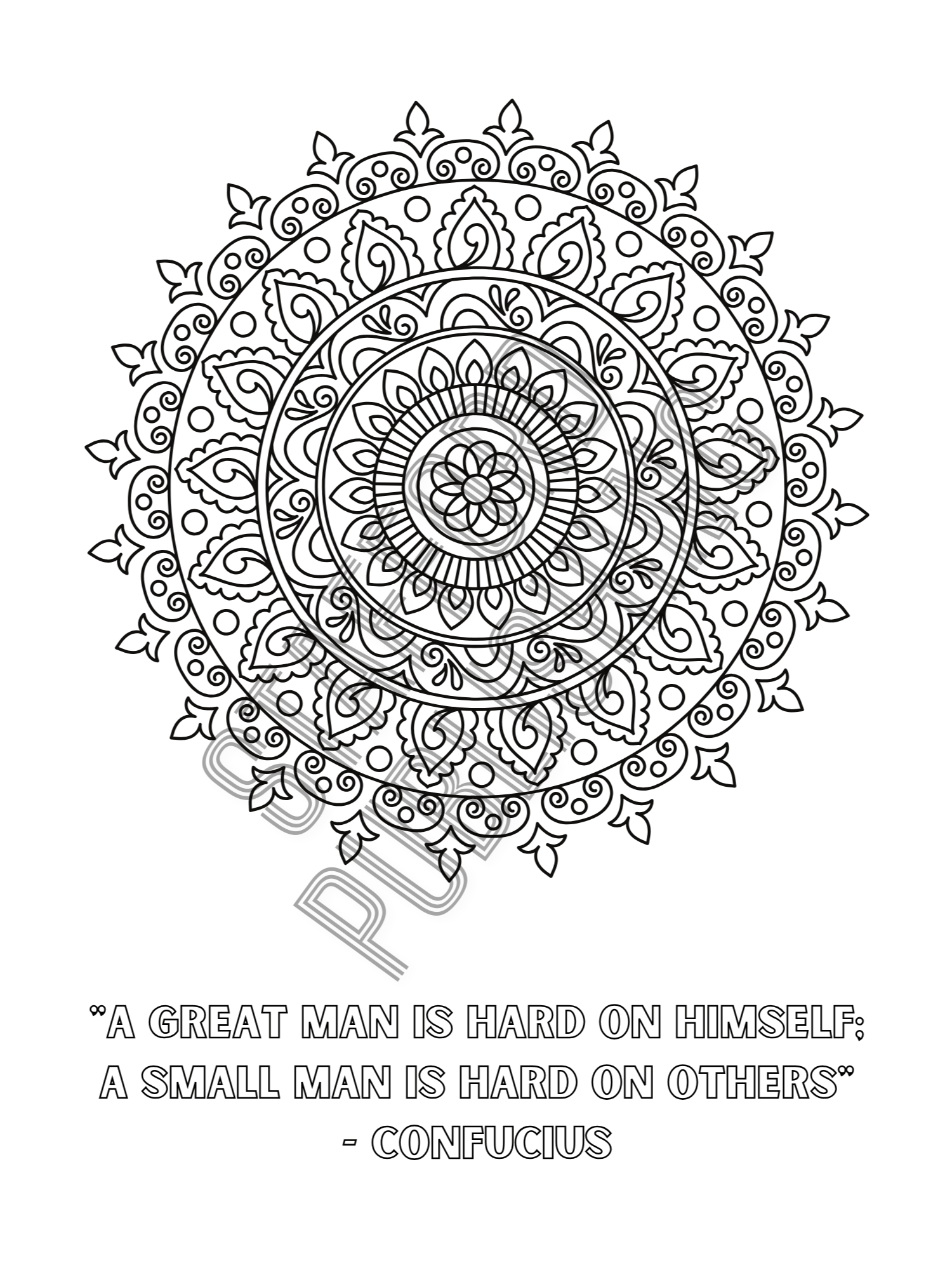 Mandala Coloring Book with Famous Quotations Printable Version product image (9)