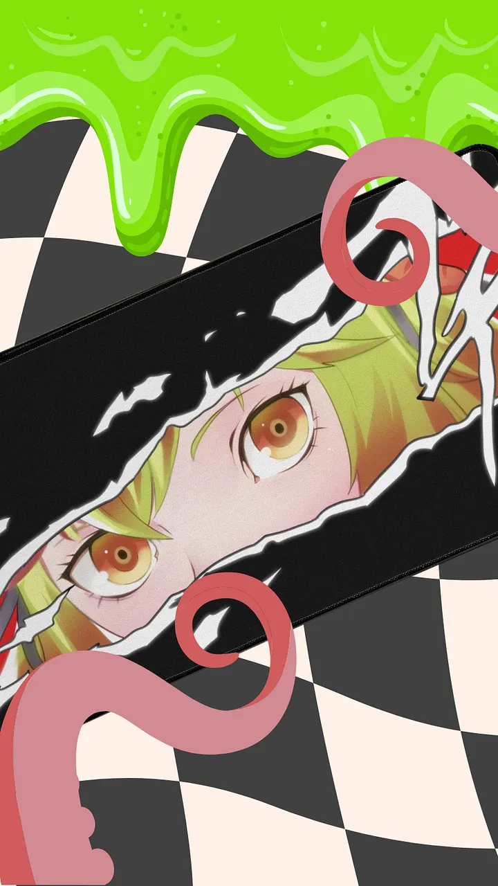 Action Anime Waifu Deskmat product image (1)