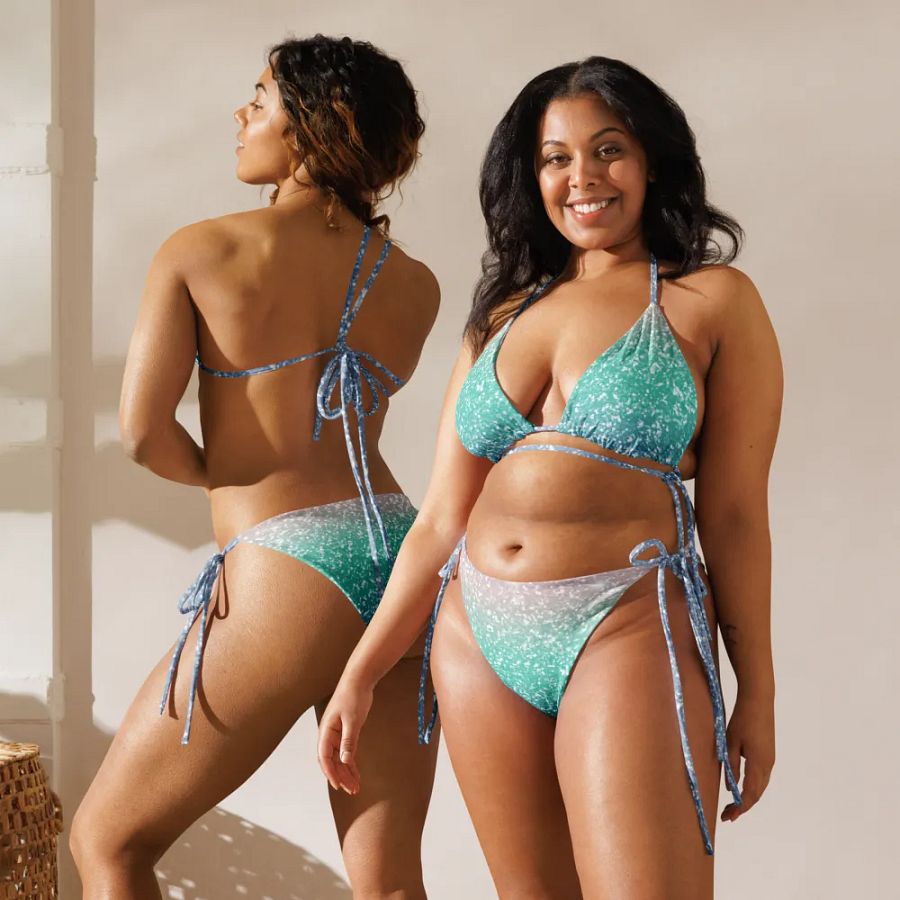 Glitter Unicorn Texture Design String Bikini (5) product image (11)