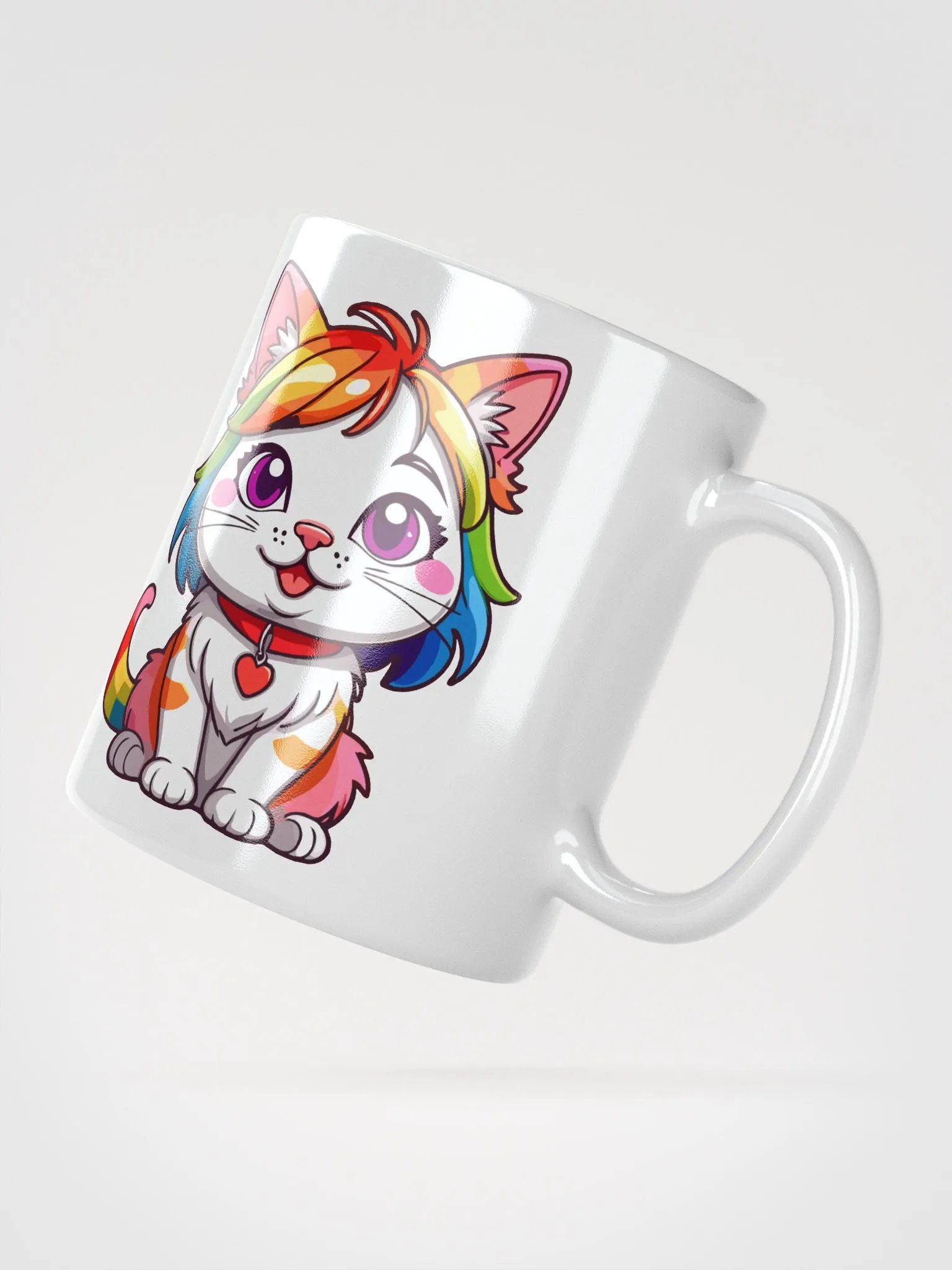 Cute Rainbow Color Cat 2 , Mug product image (4)
