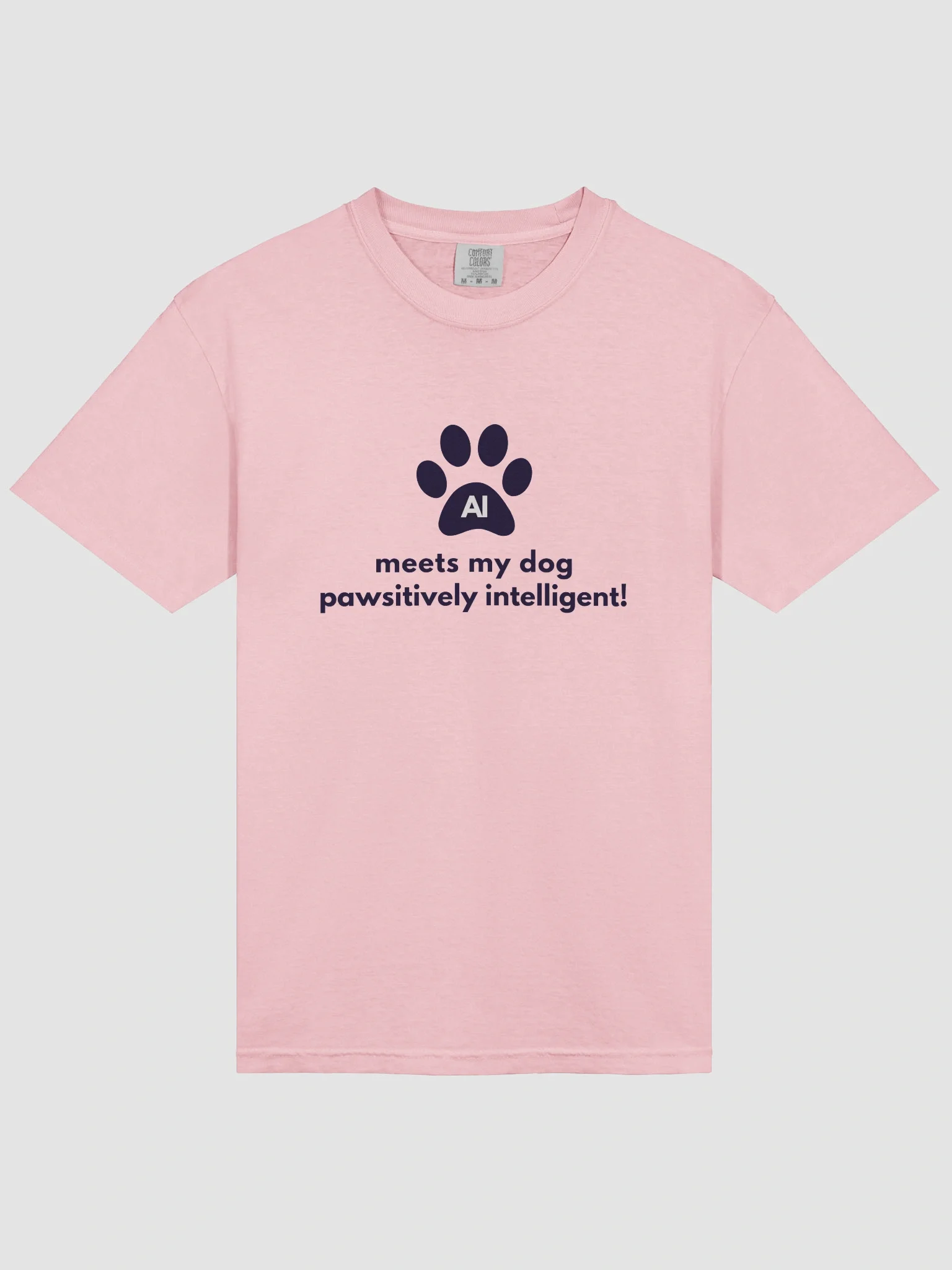 AI meets my dog pawsitively intelligent Cute T-Shirt product image (5)