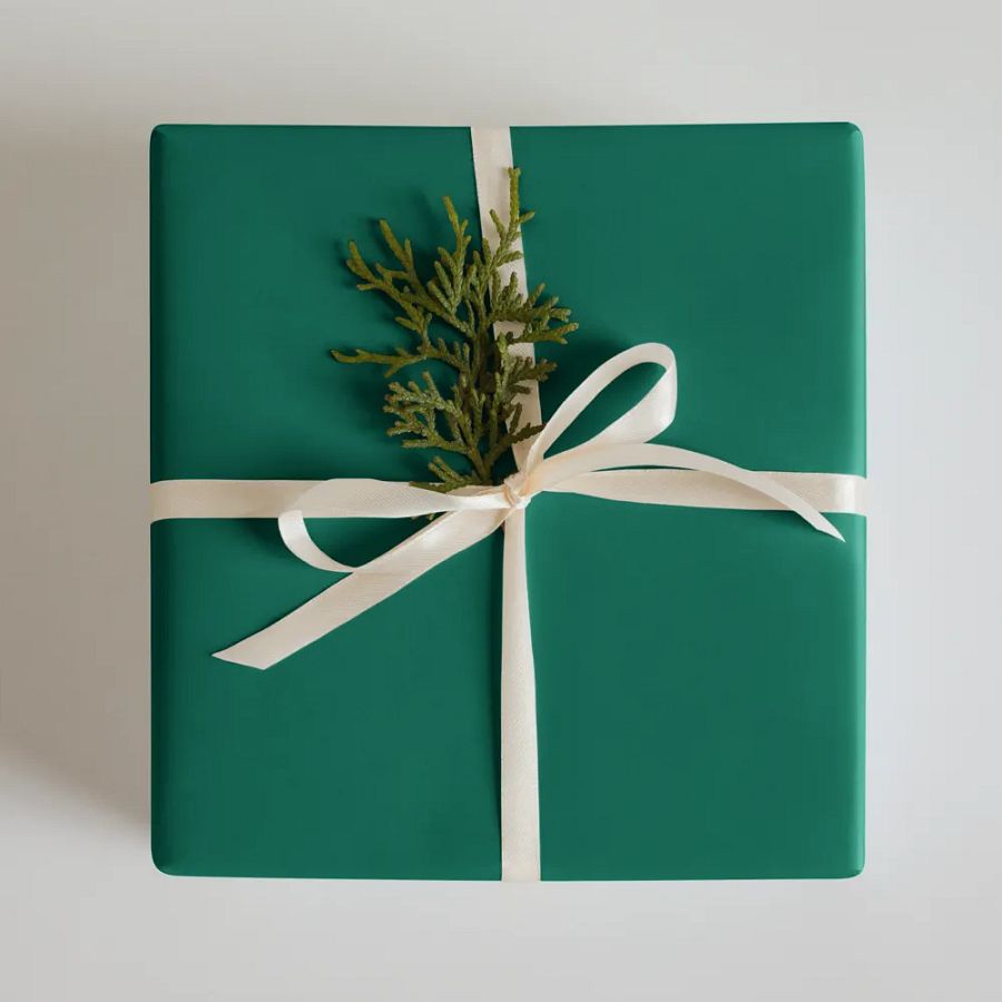 Mixed (Red, Green, Champagne) Solid Holiday Christmas Wrapping Paper Sheets (3) product image (12)