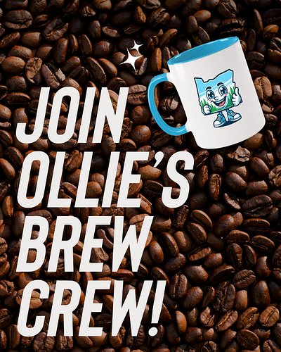 “Your Morning Just Got a Mascot!”

Join Ollie’s Brew Crew! No secret handshake, just a shared love of caffeine and the great ...