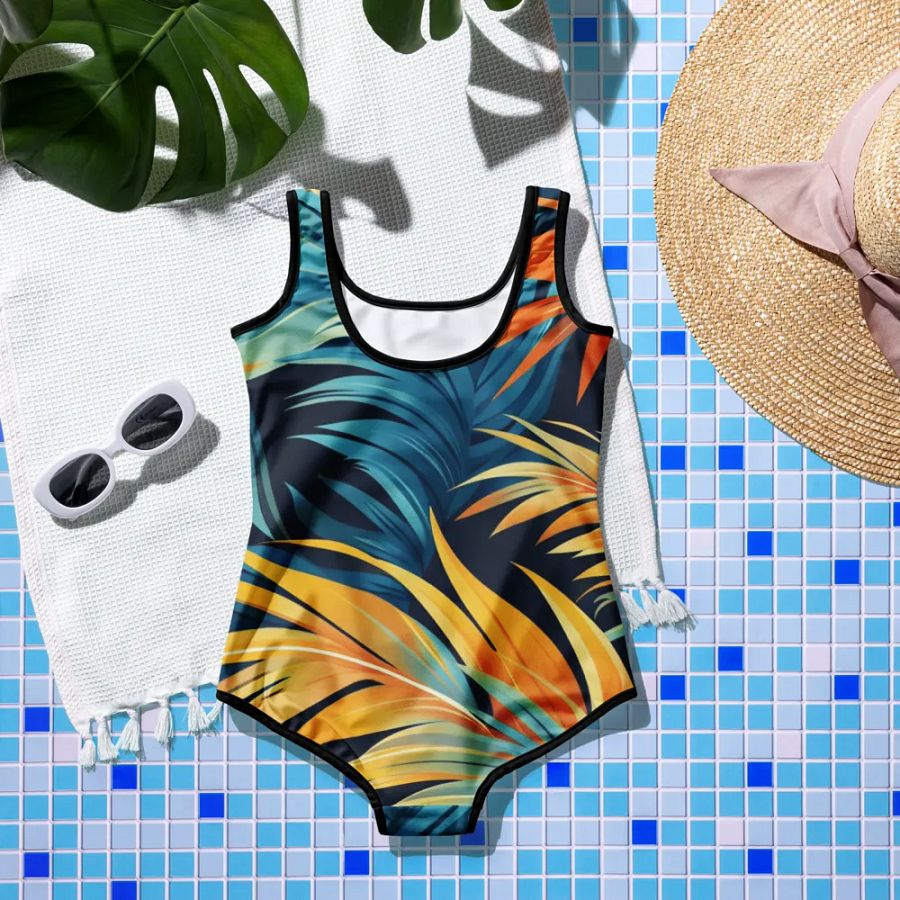Tropical Flow Youth Swimsuit product image (1)