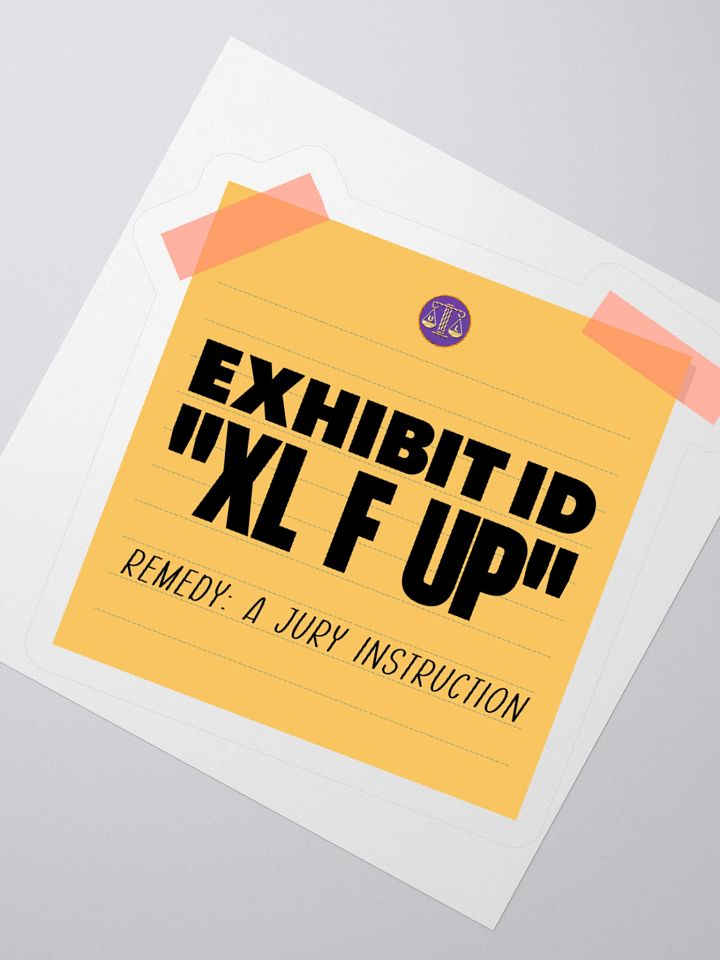 Error in Court ...sticker product image (2)