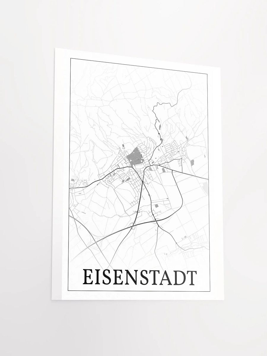 Eisenstadt, Austria, city map print product image (12)