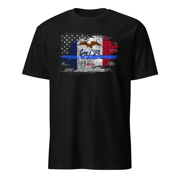 Iowa Thin Blue Line Flag product image (1)