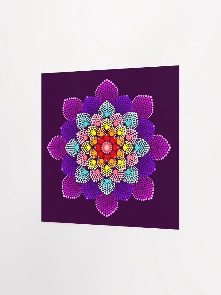 Simple Colorful Dot Mandala Enhanced Matte Paper Poster product image (8)