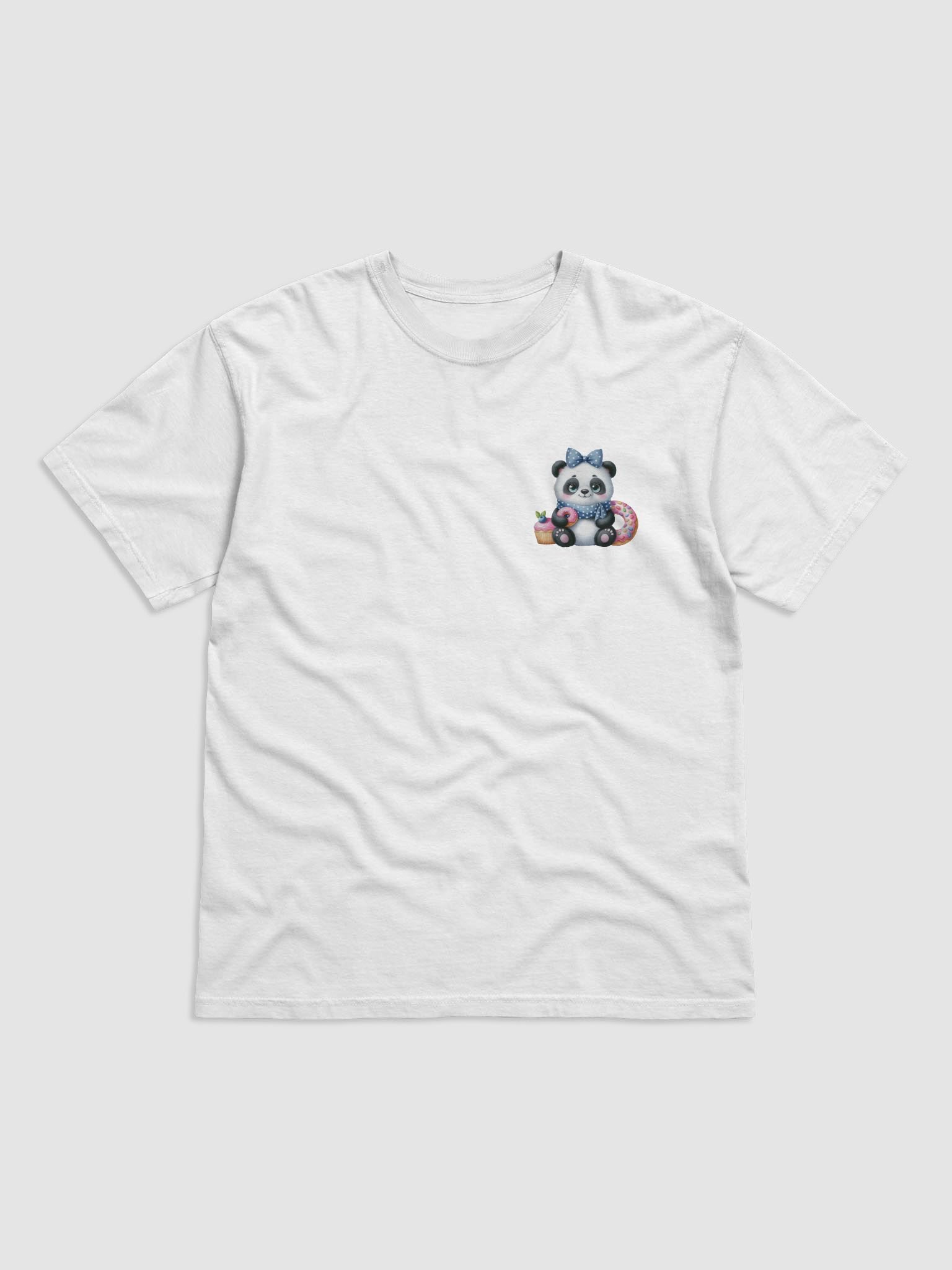 Panda with Ribbon and Donut T-shirt product image (1)