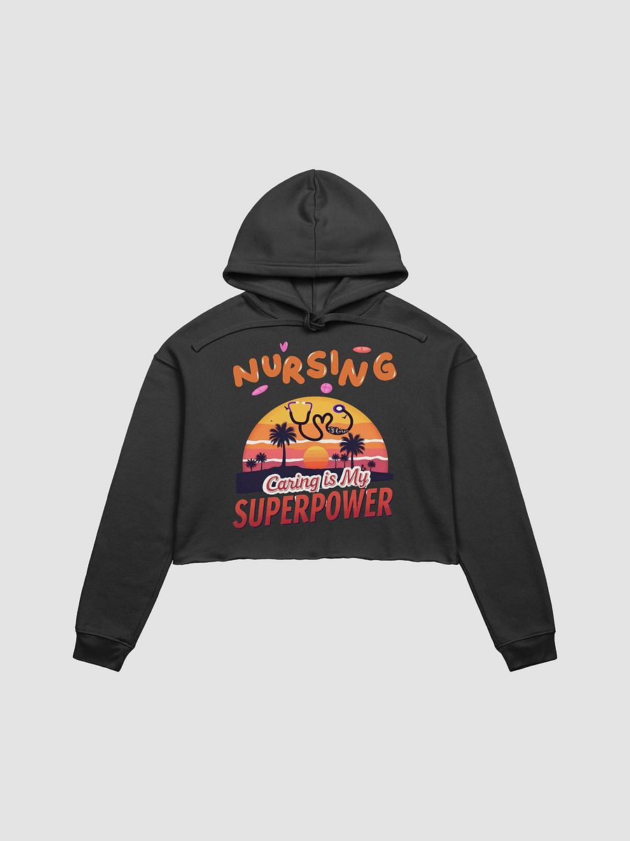 Sunset Superpower Nursing Crop Hoodie product image (1)