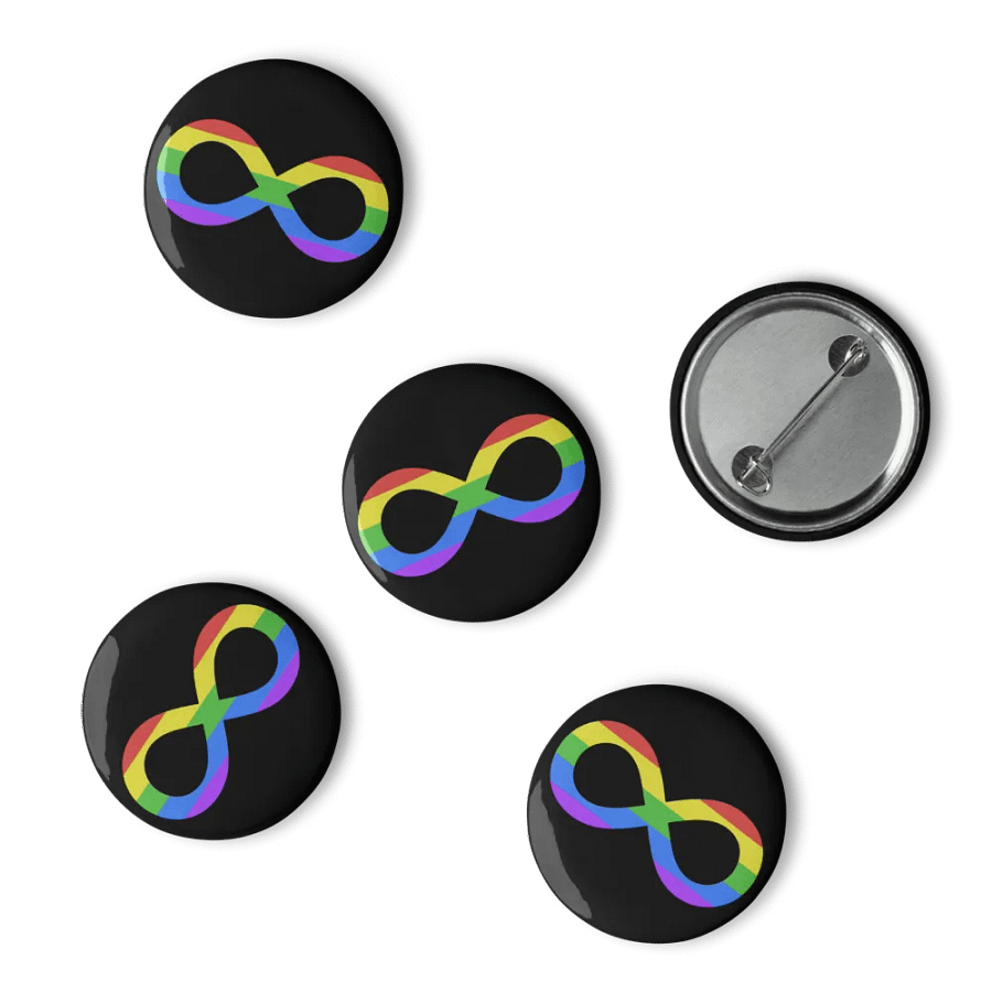 Queer Autistic Infinity Pin Set product image (6)