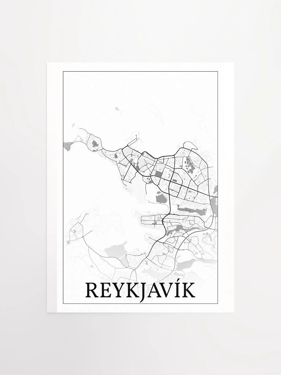 Reykjavik, Iceland, city map print product image (4)