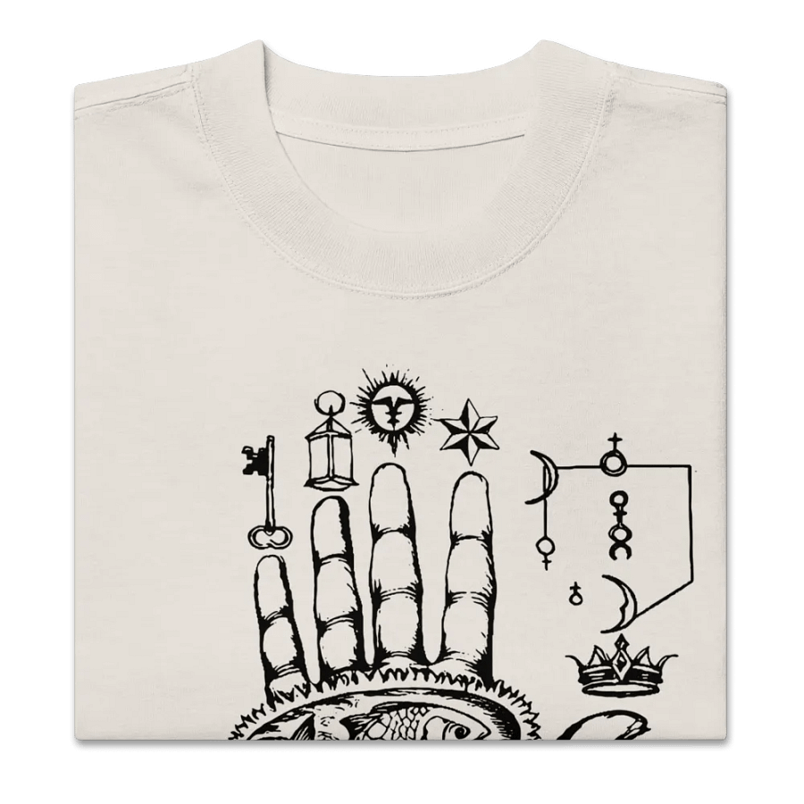 [Hand Of Mysteries 3 - Black] Oversized T-Shirt product image (2)