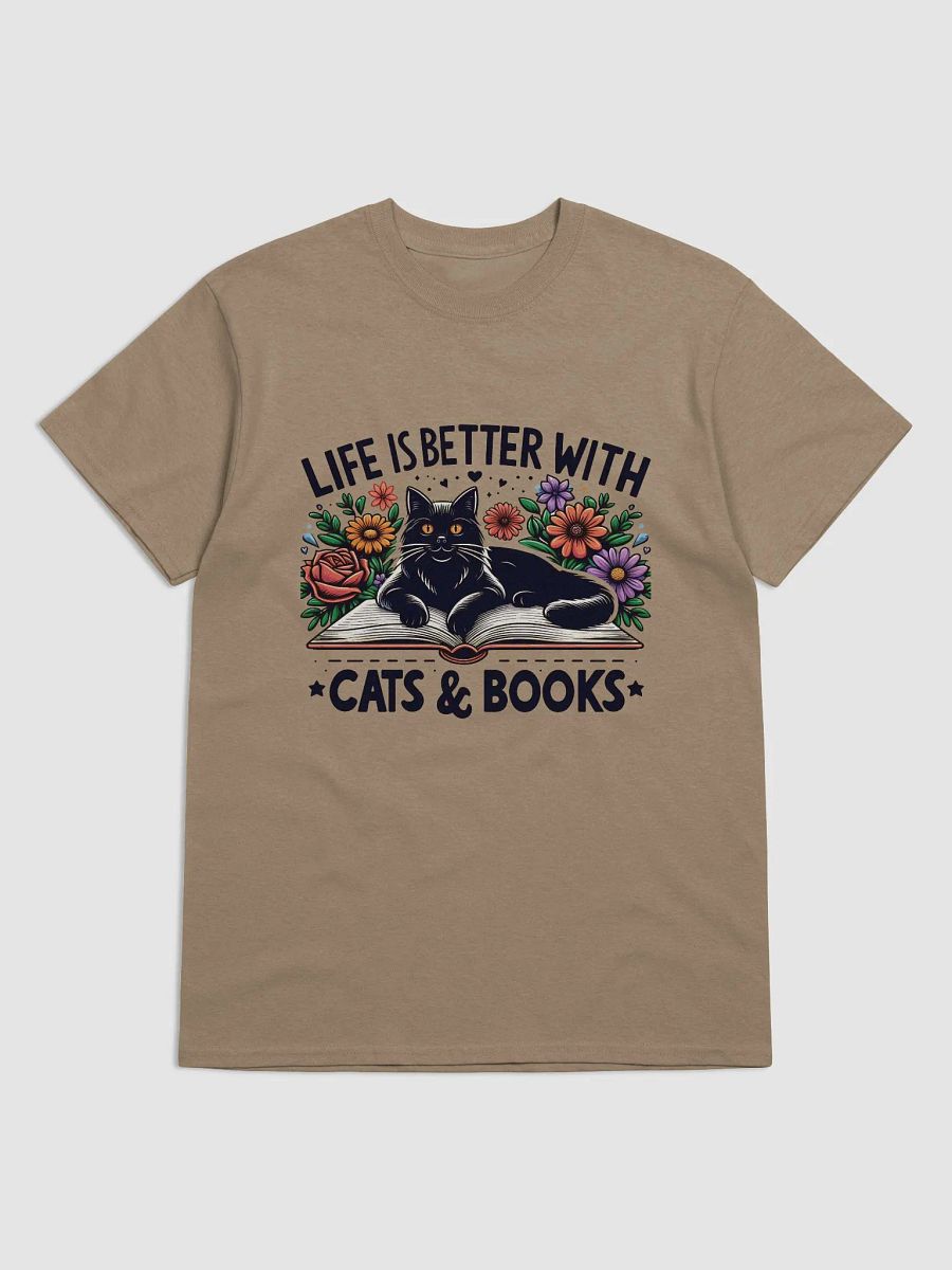 Life is better wtih cats and books Tshirt product image (9)
