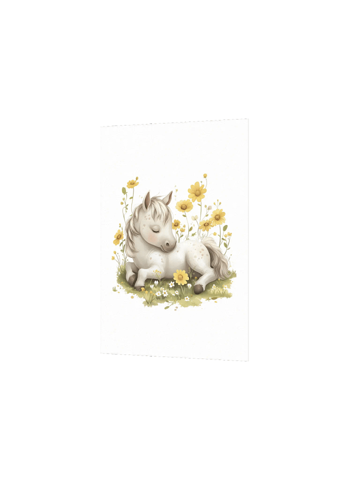 Horse and Yellow Florals Farmhouse Nursery Print product image (11)