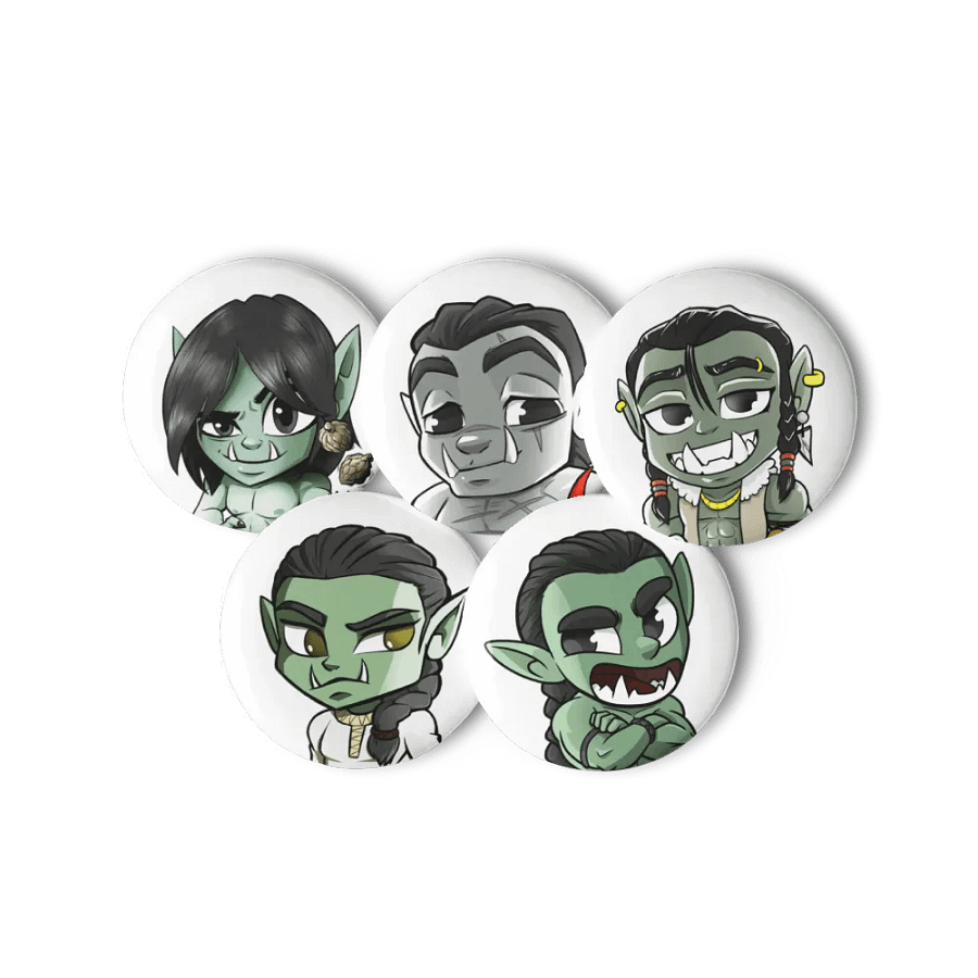 Chibi Orc Pin Collection product image (6)
