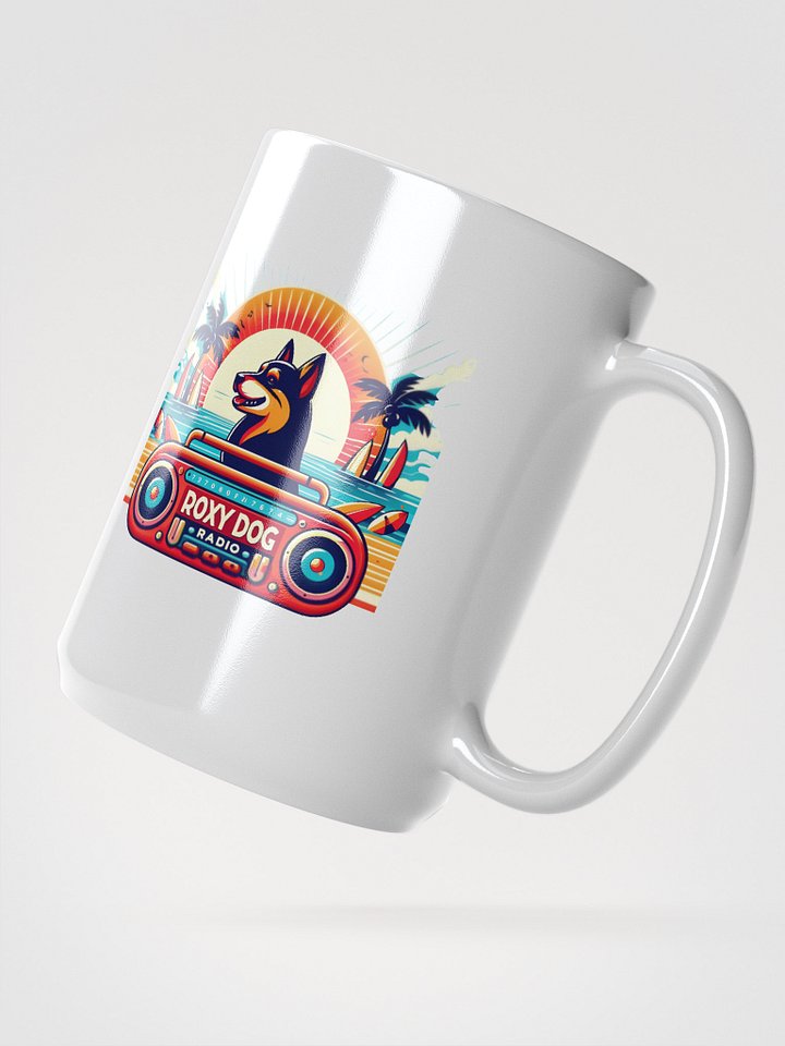 Roxy Dog Radio Boombox Beach Coffee Mug product image (2)