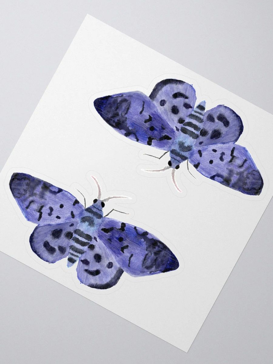 Blue Day Moth Sticker (x2) product image (2)