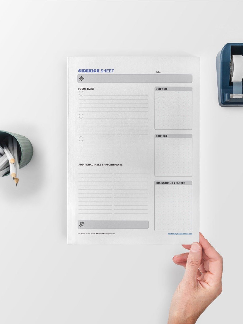 The Sidekick Sheet [Daily Planner Template] product image (1)